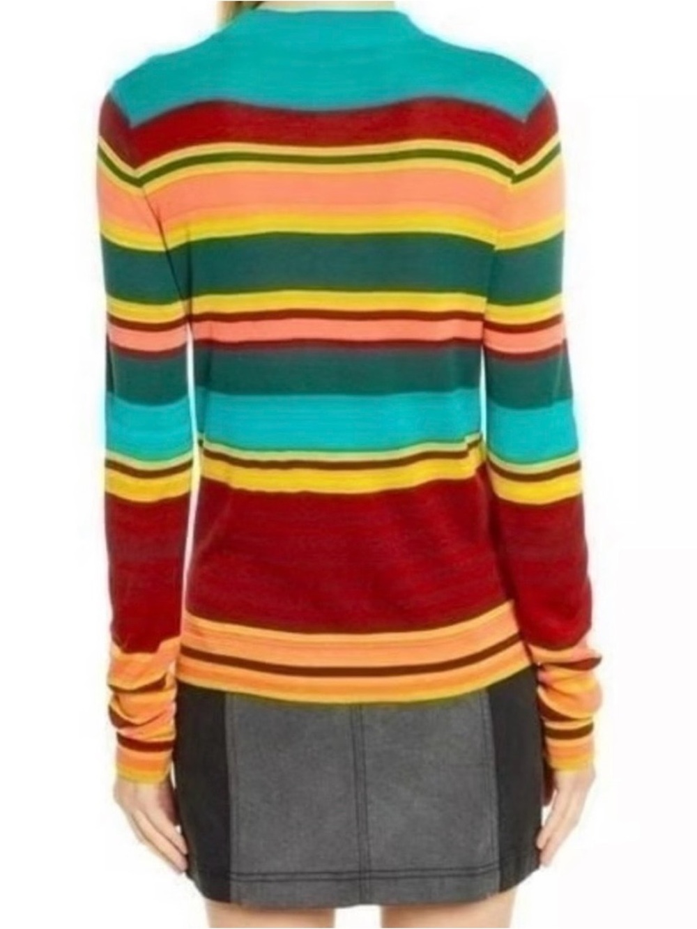 Free People Off Your Stripes Long Sleeve, lightweight Crewneck Top - Picture 5 of 12